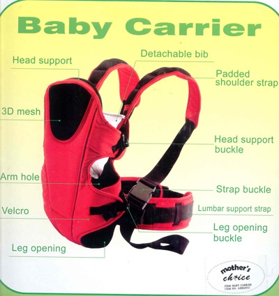 3 WAY BABY CARRIER RED